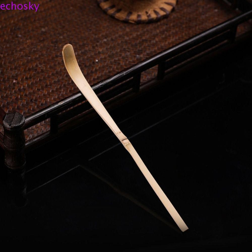 Echosky Matcha Sticks ช้อน, ไม้ไผ่ 18 ซม.ช้อนชา, มัทฉะกวนเครื่องมือ Handmade Professional พิธีชงชาเครื่องครัวชาแสดง