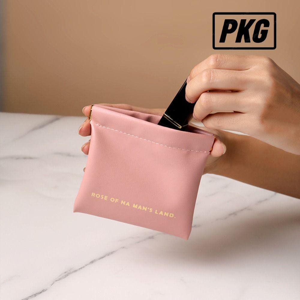Repkg กระเป๋าจัดระเบียบเครื่องสําอาง, PU Simple ลิปสติกแต่งหน้า, แฟชั่นเดินทางแบบพกพามินิเครื่องประดับกระเป๋าถือผู้หญิงสาว