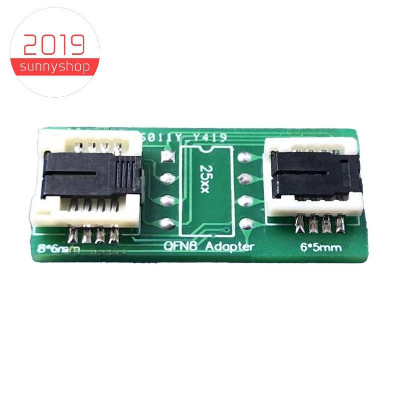 [sunnyshop2019]QFN8 /WSON8/MLF8/MLP8/DFN8 ถึง DIP8 Two-in-One Socket/Adapter สําหรับทั้ง 6x5MM และ 8
