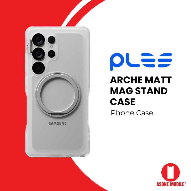 PLES Arche Matt Mag Stand Case สําหรับ Galaxy S25 Ultra