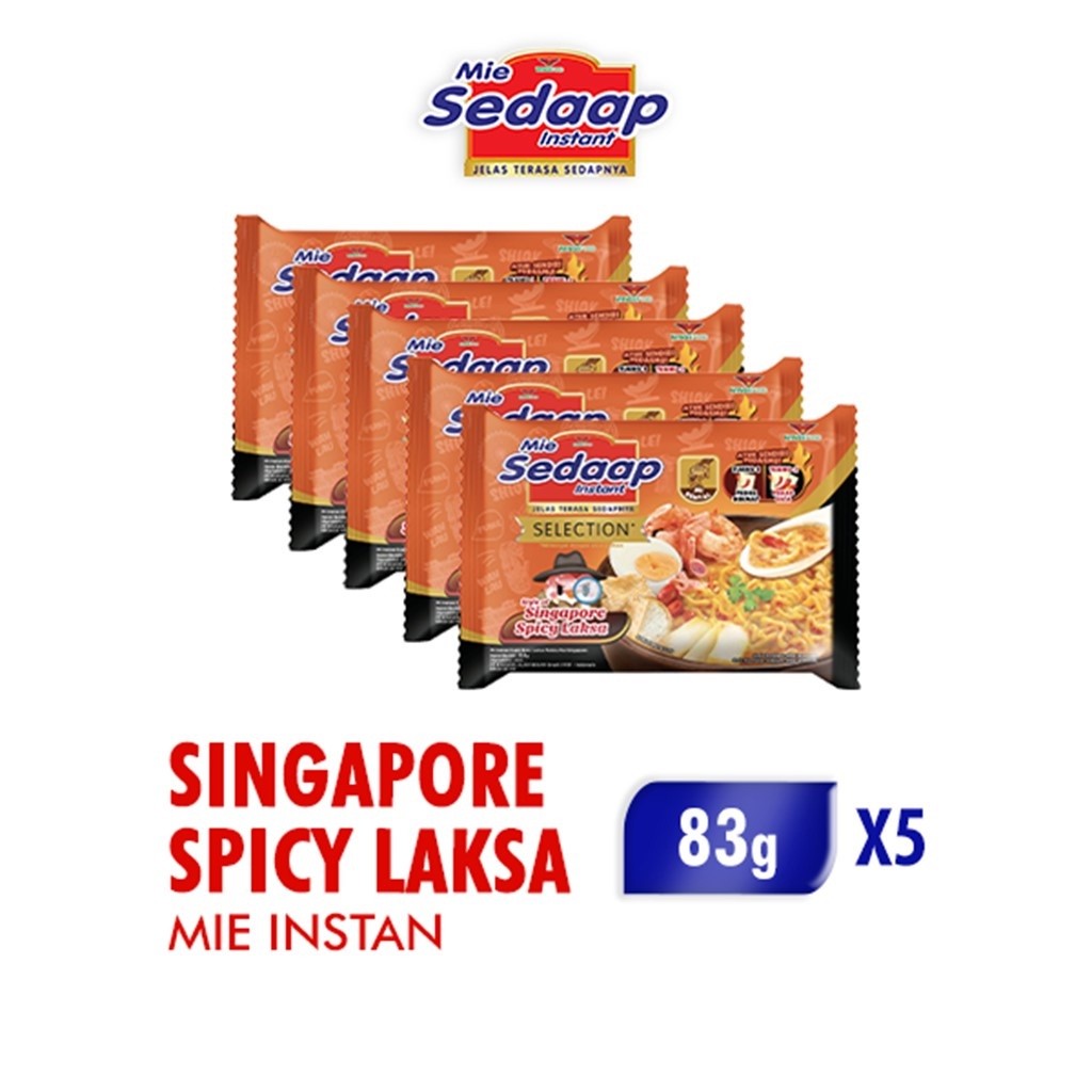 Sedaap Mie Instan Singapore Spicy Laksa 83gr