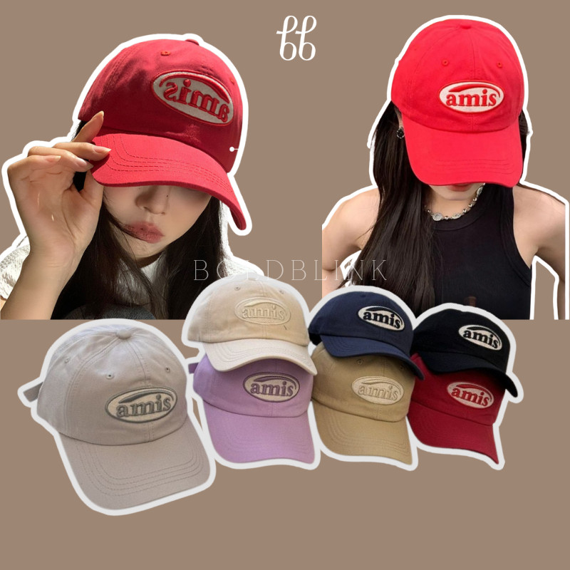 BOLDBLINK หมวกเบสบอลแฟชั่นสไตล์วินเทจ Amis อินเทรนด์สไตล์เกาหลี A1715