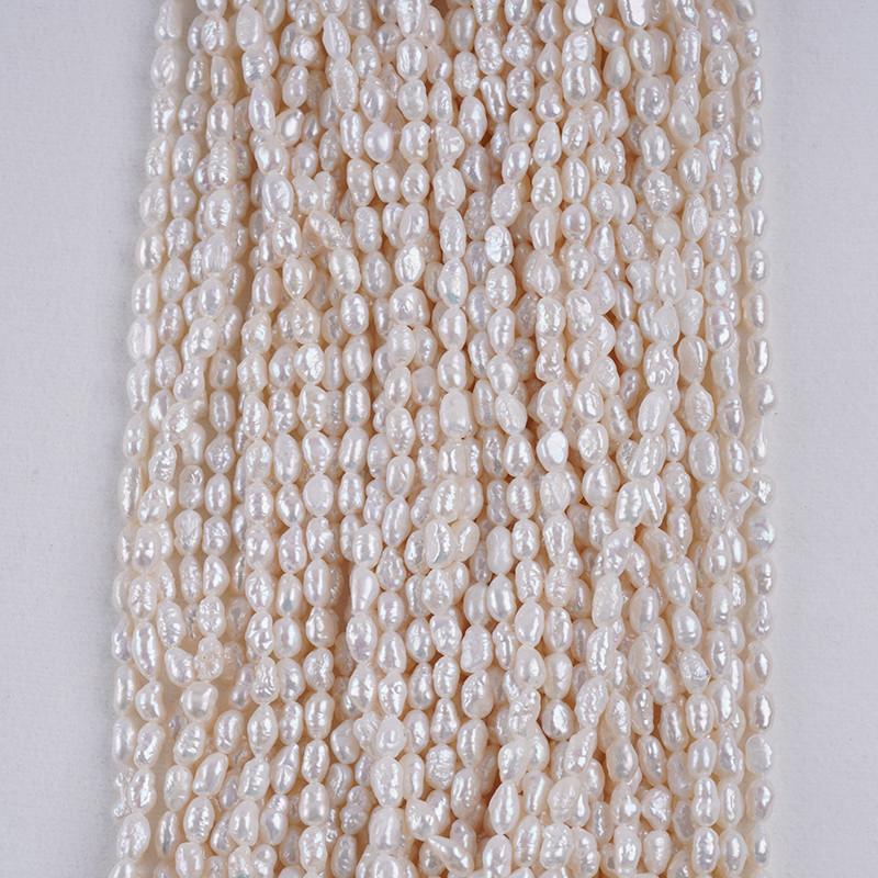 ไข่มุกเคชิ 4-5 มิลลิเมตร ธรรมชาติ สร้อยคอ สร้อยข้อมือ ต่างหู ขายส่ง