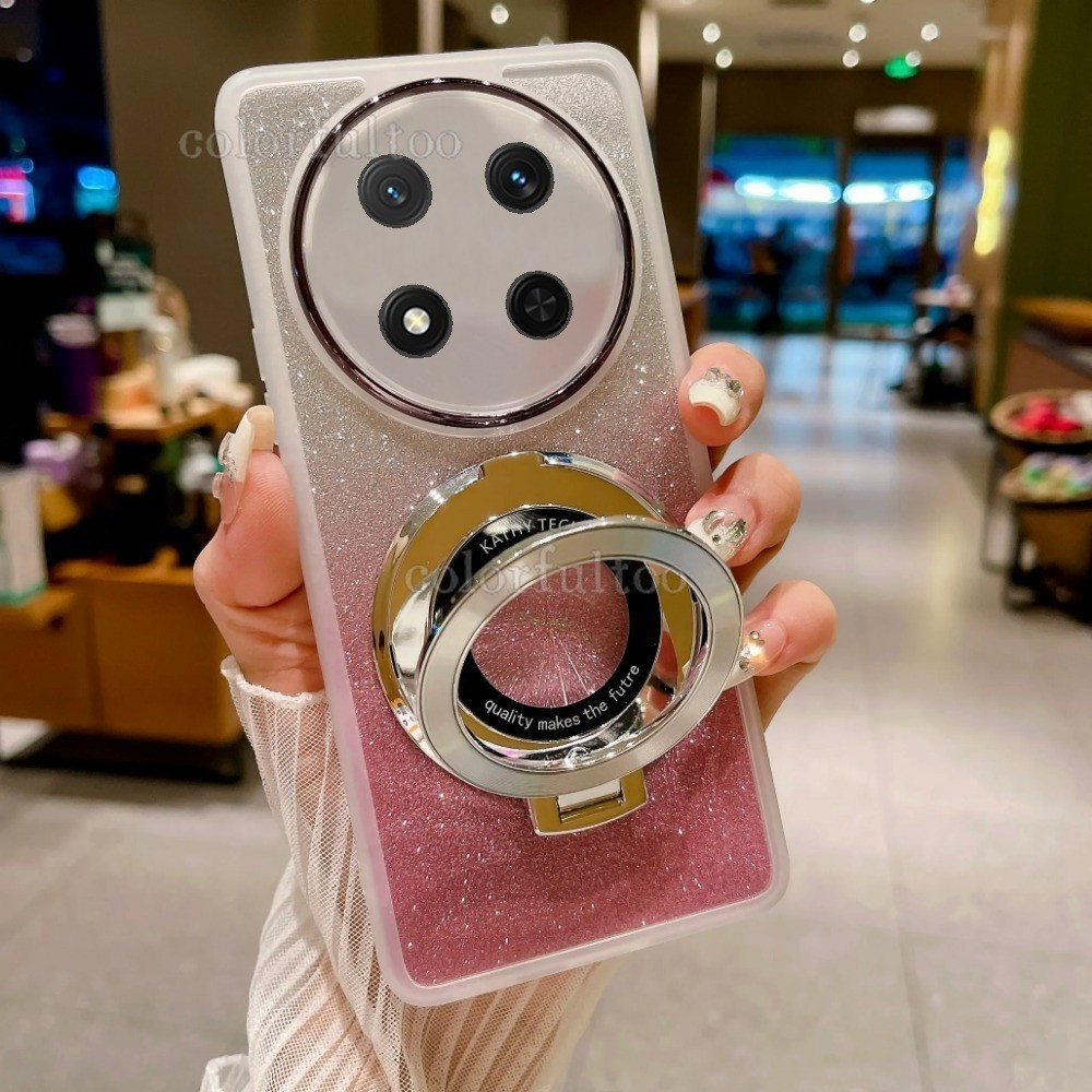 Honor X9C 2024 ชุบ Glitter เคสโทรศัพท์สําหรับ Honor X9C X9b X9a X 9A X 9C HonorX9C 5G โปร่งใส Bling 