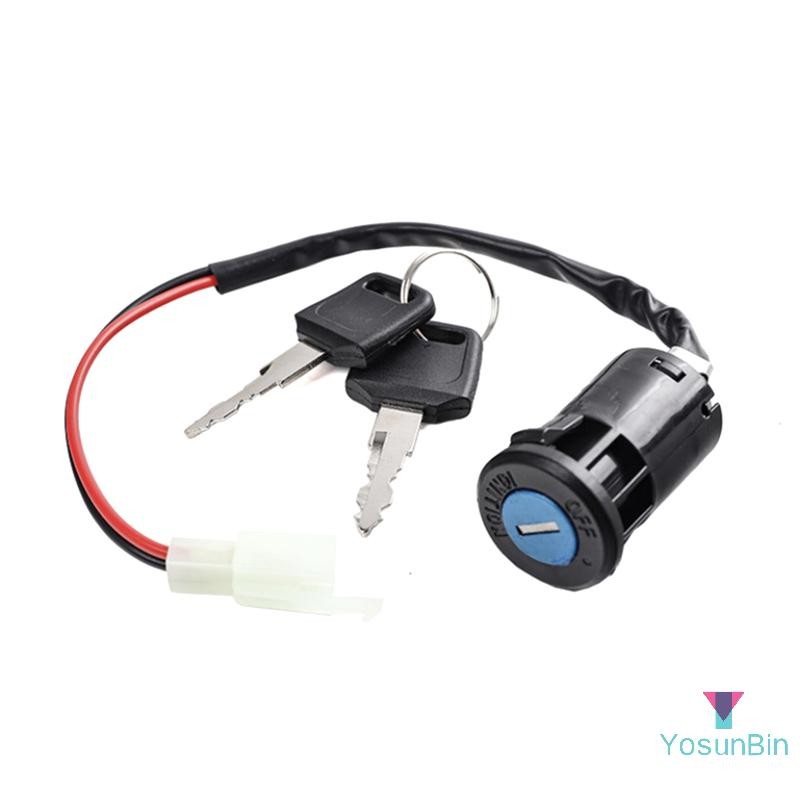 YosunBin] Moped Key 2 Wire 28mm Hole ATV Dirt Bike Accessory มอเตอร์ไซค์ไฟฟ้า Go-Kart On/Off Tool ใหม่