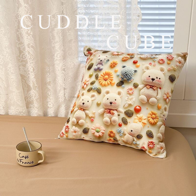หมอนตุ๊กตา 5D Super Soft Cute, Home Must-Have 5D Pillow-036