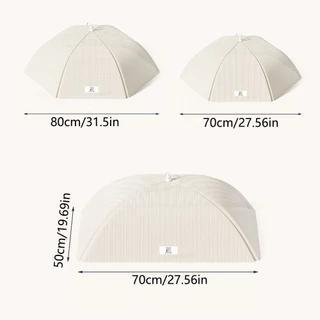 YOLO ฝาครอบอาหารแบบพับได้, ฝาครอบจานตาข่ายซักได้ Pop-Up, การป้องกันรอบทิศทางเต็มรูปแบบแบบใช้ซ้ําได้รอบ/สแควร์โรคราน้ําค้างร่มผักบาร์บีคิว