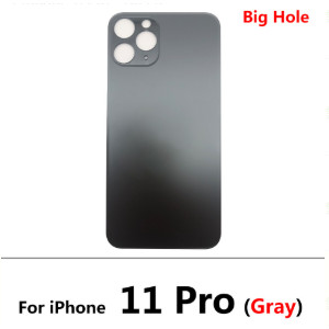 1 ชิ้นเปลี่ยน Big Hole กระจกด้านหลังสําหรับ Phone 11 Pro Max ฝาครอบแบตเตอรี่ด้านหลัง - รูปที่ 2
