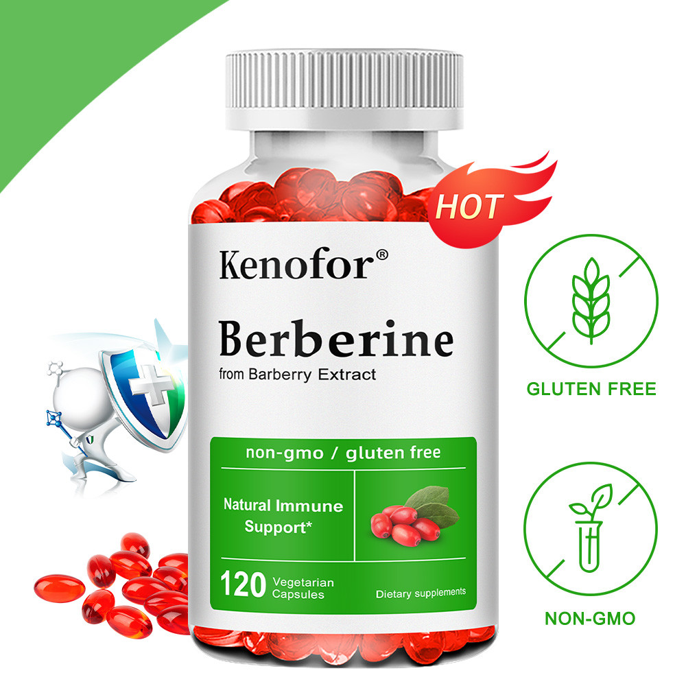 อาหารเสริม Kenofor Berberine - รองรับสุขภาพหัวใจ - รักษาระดับน้ําตาลในเลือดและโคเลสเตอรอลเพื่อสุขภาพ - รองรับ Metabolsm