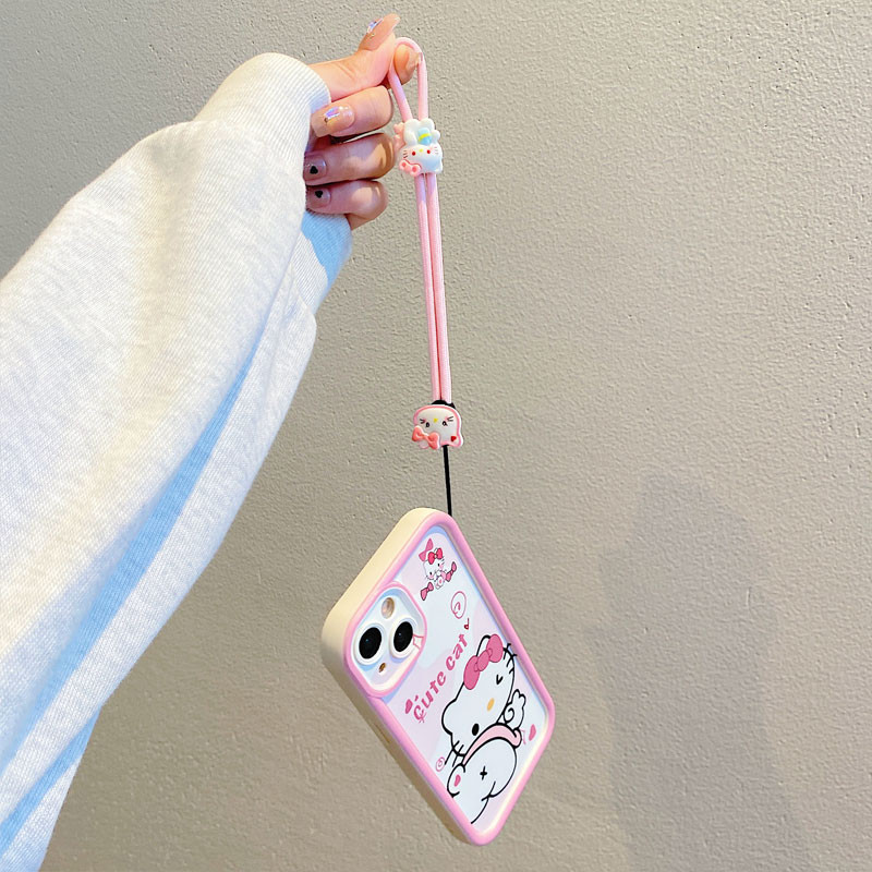 เคส OPPO A18 A38 A58 A78 เคสโทรศัพท์ซิลิโคนอ่อนนุ่มการ์ตูนที่เรียบง่ายและน่ารัก YX - รูปที่ 2