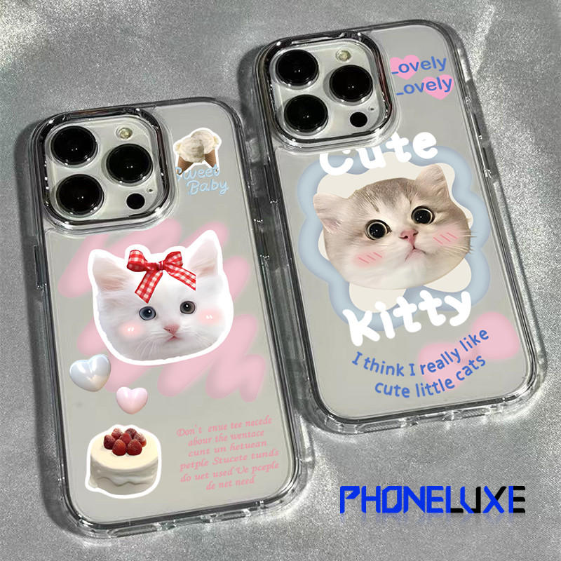 ความรู้สึกขั้นสูง จัดส่งจากประเทศไทย ลายธีมแมวหวานๆfor iPhone เคสไอโฟน 13 12 11 PRO MAX 16 15 14 X XS MAX XR 7/8PLUS หรู