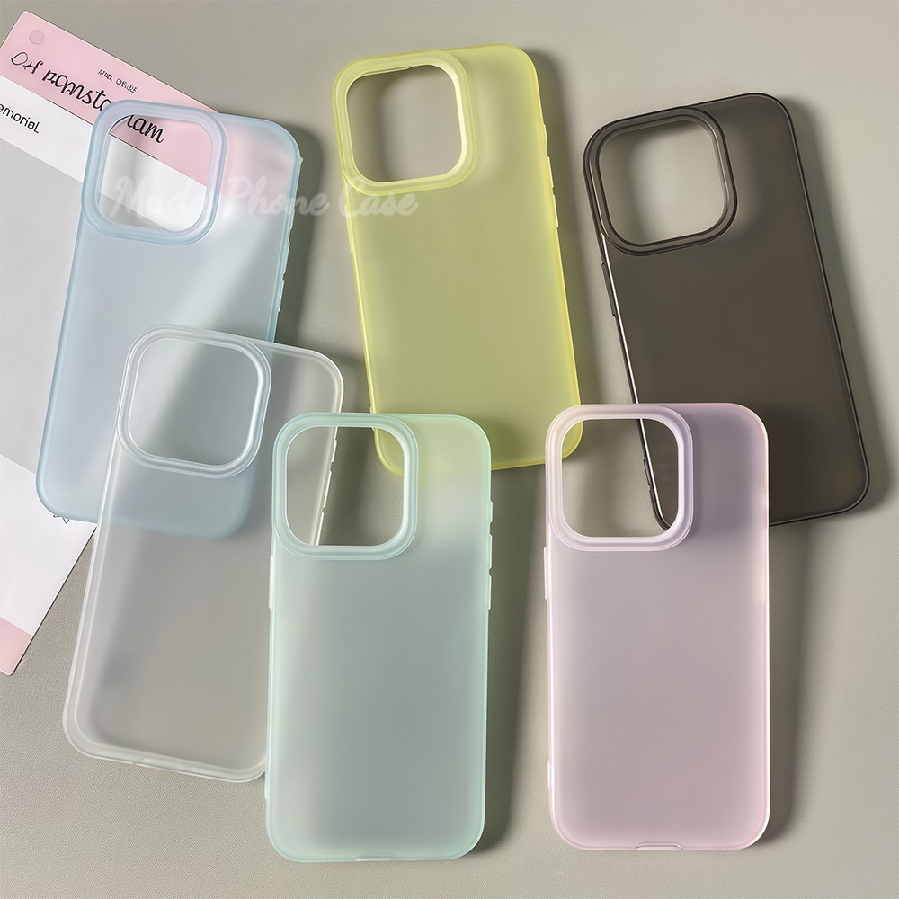 เคสสำหรับไอโฟน11 12 13 14plus 15PRO 16promax โปร่งใส สครับ กรณีโทรศัพท์มือถือ ป้องกันการชนกัน6/7/8PLUS X/XR/XS PROMAX