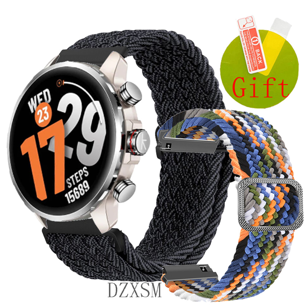 ฟิล์ม สาย Kieslect Kr3 สายรัดไนลอน Braided Loop สายรัดข้อมือสําหรับ Kieslect Kr 2 pro ป้องกันหน้าจอฟ