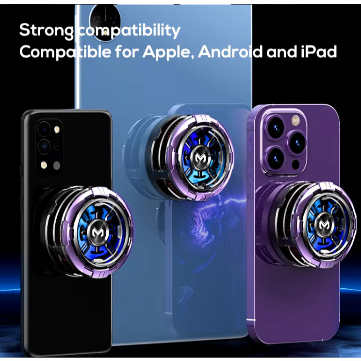 พัดลมระบายความร้อนมือถือ Memo CX08 Pro สำหรับโทรศัพท์/แท็บเล็ต เสียงเงียบ 3เดือน