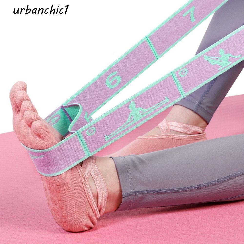 URBANCHIC สายรัดต้านทาน มัลติฟังค์ชันสำหรับโยคะและพิลาทิส ใช้ในการฝึกซ้อมและการออกกำลังกายแบบ CrossFit