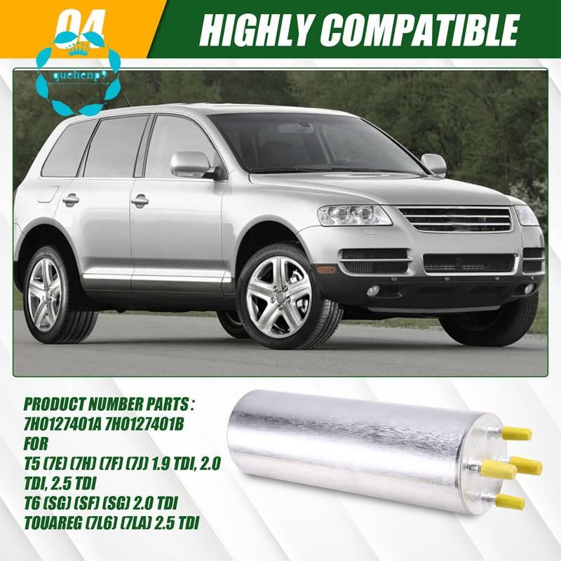 [quehenp9]กรองน้ํามันเชื้อเพลิงรถยนต์ 7H0127401บี 7ชม.0127401สําหรับVW 7L6 7LA 2.5TDI Transporter T5