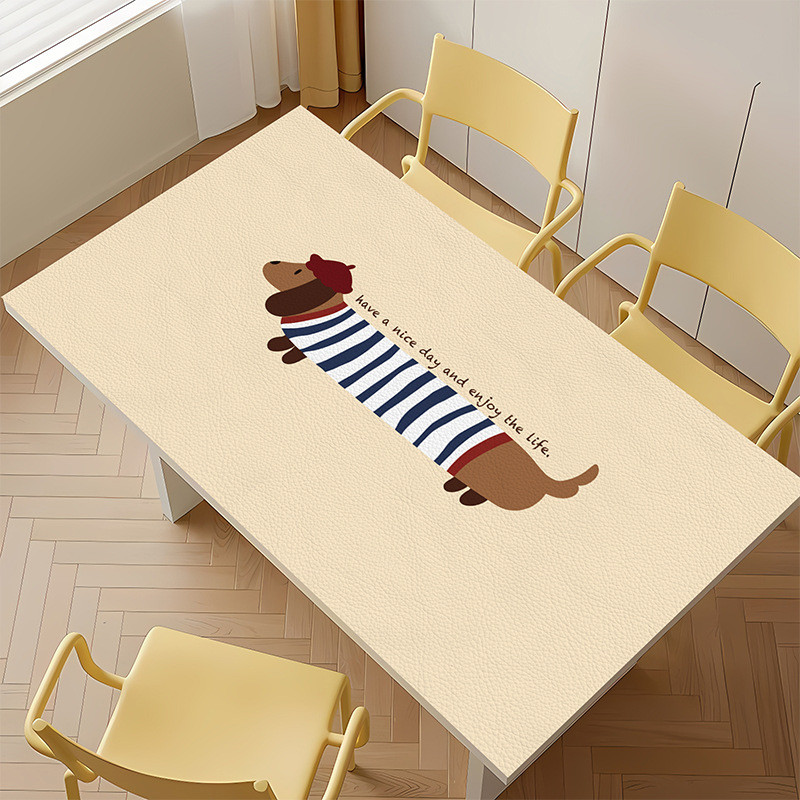 COD ผ้าปูโต๊ะ ผ้าปูโต๊ะกันน้ำ ผ้าปูโต๊ะสี่เหลี่ยม หนาขึ้น กันน้ำ หลักฐานน้ำมัน ไม่ต้องซัก โต๊ะอาหาร โต๊ะทำงาน - รูปที่ 4