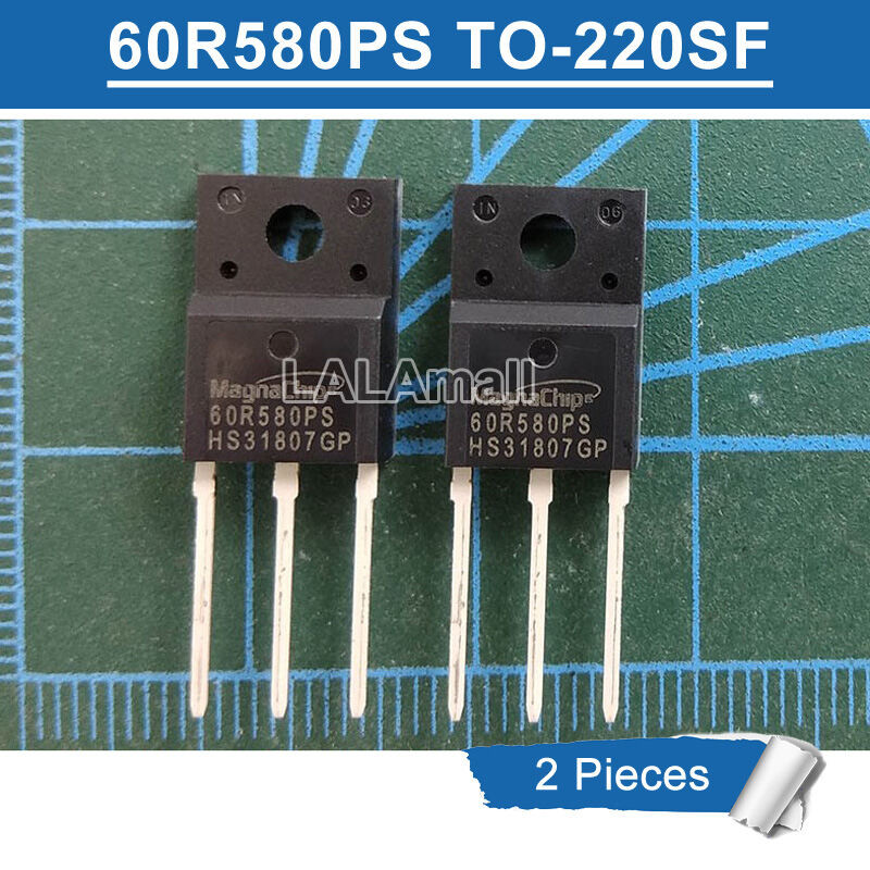 2pcs 60R580PS TO-220SF 60R580QS MMSF60R580PTH TO220SF N-Channel 8A/650V MOSFET ทรานซิสเตอร์ใหม่ IC P