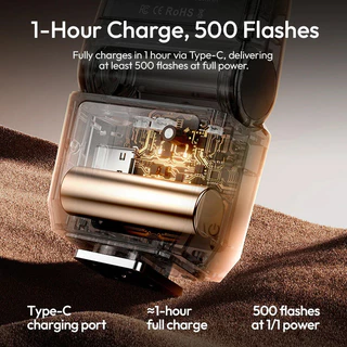 Ulanzi SL03 Mini Speedlight แฟลชกล้องแฟลช GN8 4 ระดับปรับเติมแสงสําหรับ Canon Sony Nikon DSLR การถ่ายภาพกลางแจ้ง