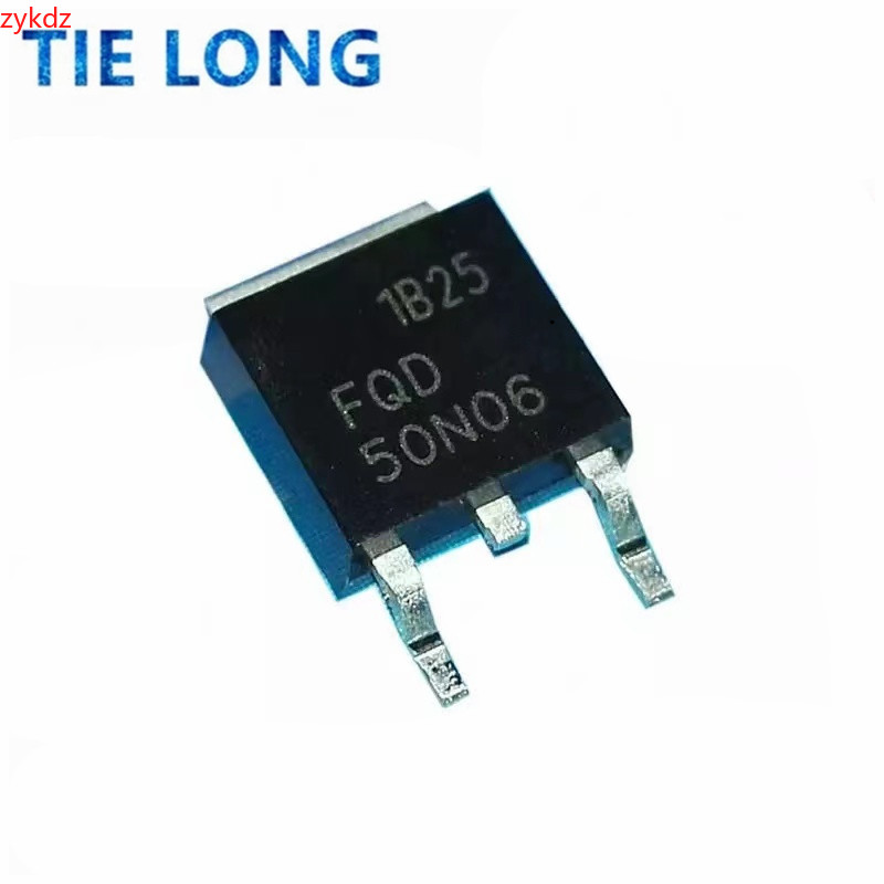 10pcs FQD50N06 50N06 50A 60V N-Channel MOSFET ทรานซิสเตอร์ TO-252 ใหม่และต้นฉบับ