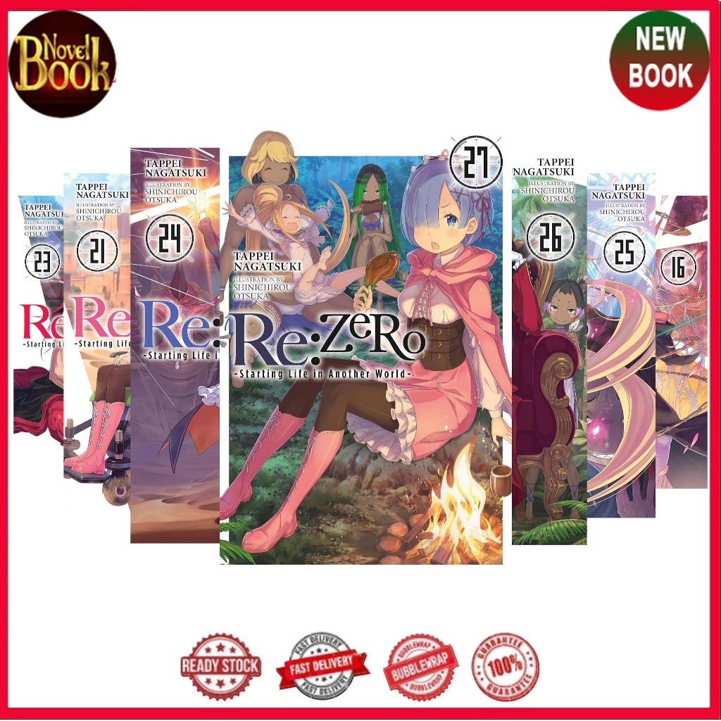 Re:ZERO การเริ่มต้นชีวิตในอีกโลกหนึ่ง, LIGHT NOVEL (ชุดหนังสือ 27 เล่ม) - TokoNovelBook