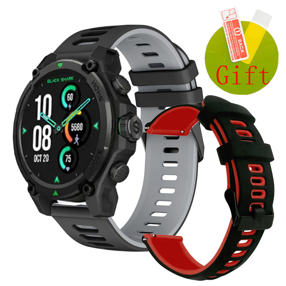 ฟิล์ม สาย Black Shark GS3 Sport ยรัดกีฬาซิลิโคน Band สายรัดข้อมือสําหรับ Black Shark S1 Classic Pro 