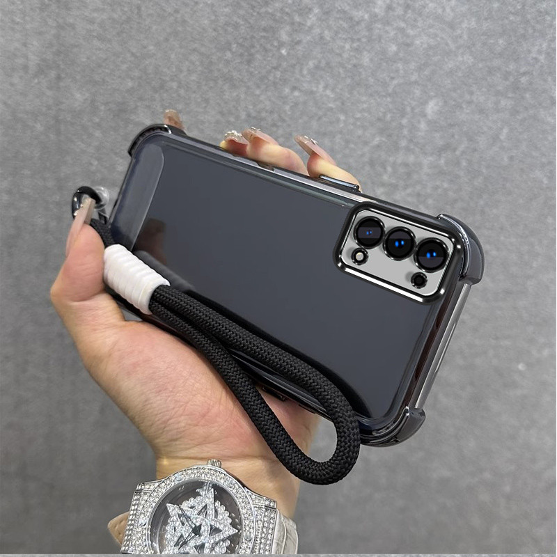 สําหรับ OPPO RENO 5 5g oppo RENO 4 4g reno5 5g เคสโทรศัพท์ Softcase ซิลิโคนกันกระแทกใหม่ออกแบบความงามใสพร้อม Lanyard สําหรับสาว SJST01