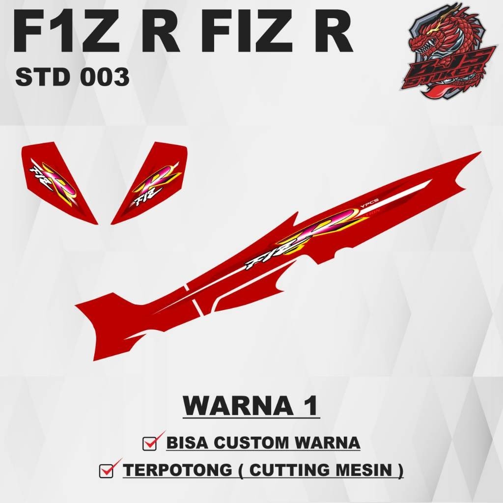 MESIN Yamaha fiz r F1z r FIZ r STD 003 - สติ๊กเกอร์รูปลอก Yamaha fiz r F1z r FIZ r STD 003 (ALREADY 