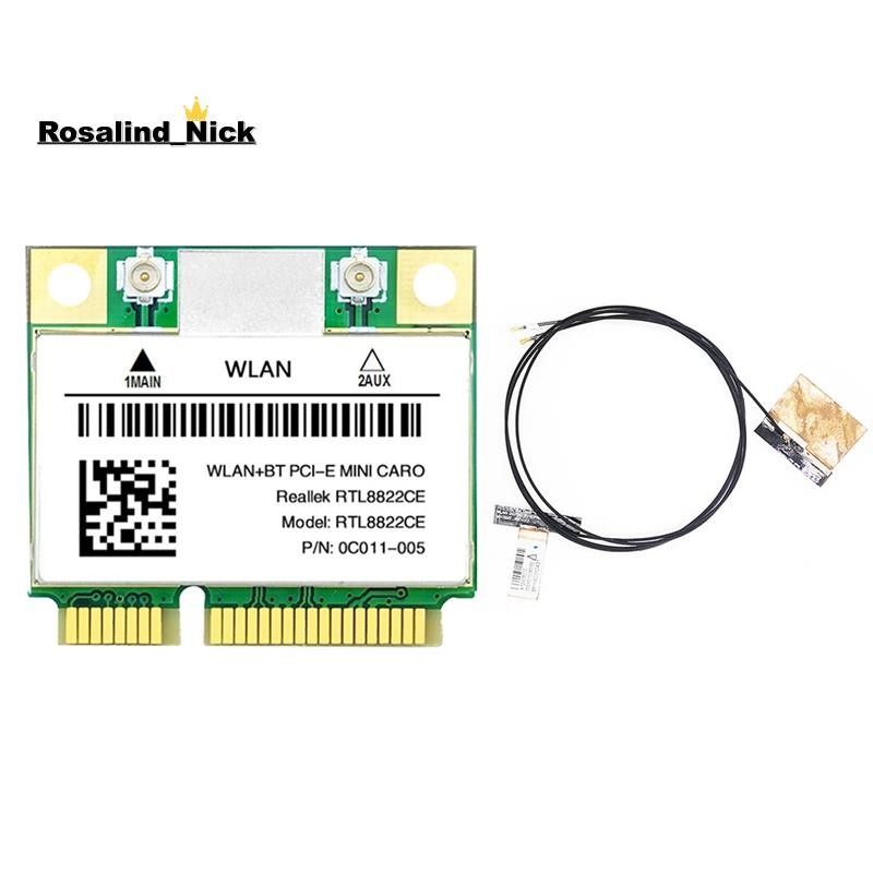 [Rosalind_Nick]RTL8822CE การ์ด WiFi+เสาอากาศ 1200Mbps รองรับแล็ปท็อป/พีซี 10/11