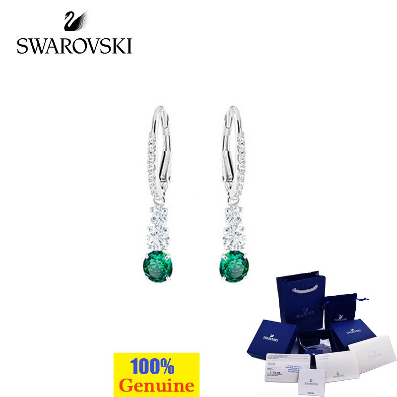 Swarovski SDFJK ต่างหูเพชรต่างหูต่างหูสุภาพสตรีต่างหูคริสตัลต่างหูต่างหู 925 ต่างหูเพทายต่างหู MT9I