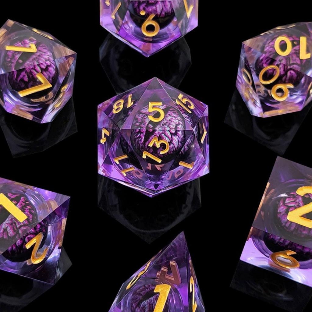 【พร้อมส่ง】พร้อมส่ง dnd dice ลําไย ลูกเต๋า การ์ด dice the dnd