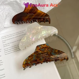 EvoAura ✨ กิ๊บหนีบผมเกาหลี 10cm วัสดุ Acetate พรีเมียม - ดีไซน์เรียบหรู ดูแพง สไตล์ลูกคุณหนู