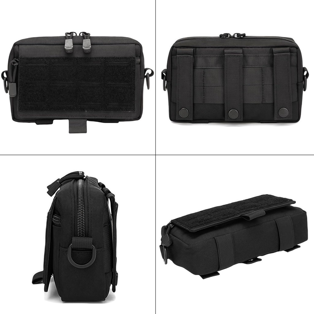 กระเป๋าโพลีเอสเตอร์ MOLLE Unisex หลายช่องเก็บของและที่เก็บโทรศัพท์ อุปกรณ์อาบน้ำ ออกแบบเพื่อความสะดวกในการใช้งานประจำวัน และเหมาะสำหรับคนชอบทำกิจกรรมกลางแจ้ง