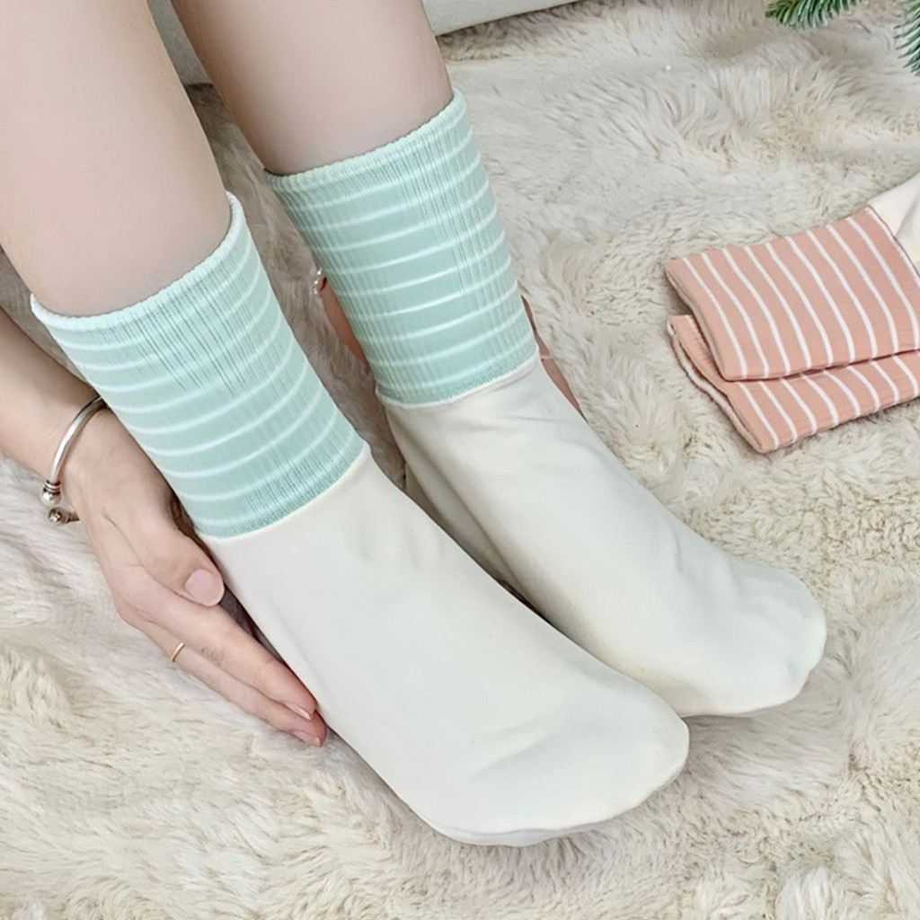 【สามารถส่งจากคลังสินค้าที่ไทยได้】ถุงเท้านอนอุ่น มีหลากหลายสี เพิ่มความสะดวกในการพักผ่อน