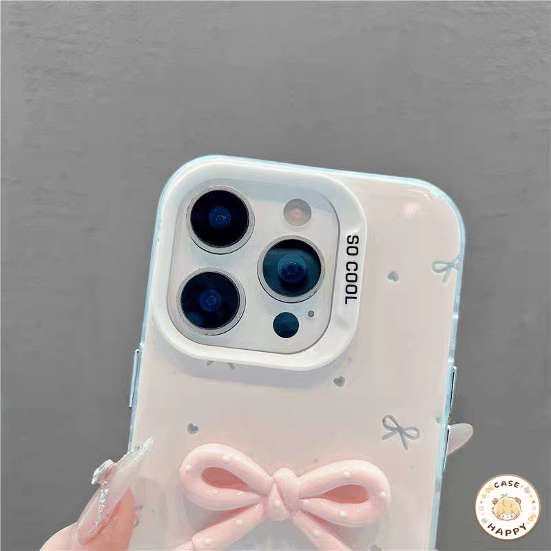 เคสไอโฟน 13 สำหรับ IPhone 15 16 14 11 12 Pro Max 15 7 8 16 Plus XS X XR Max SE 2020 ปกไล่ระดับสีน่ารักฝันหวานโบว์ ราคา ถูกที่สุด ดีลบีเคเค แกลเลอรีภาพที่ 5