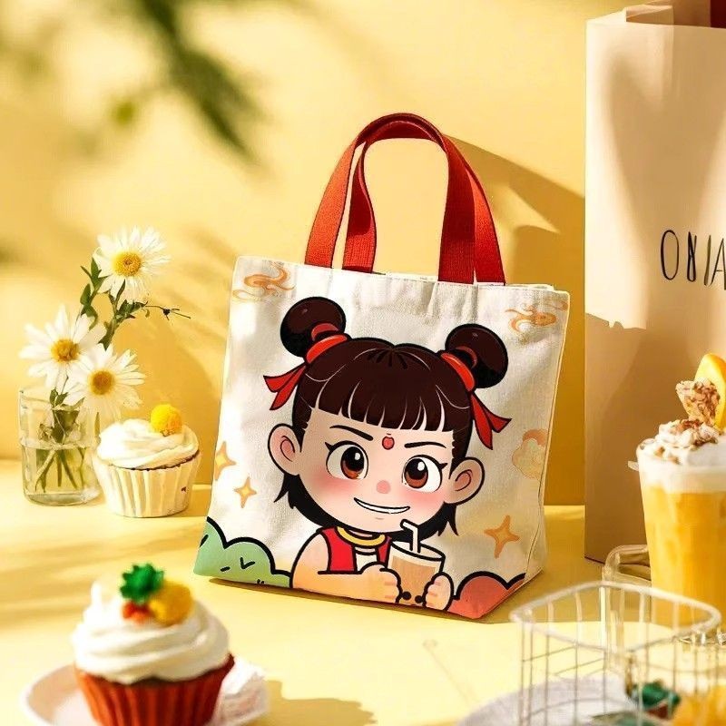 Tote Bag Nezha Gift Bag กระเป๋าผ้าแคนวาส