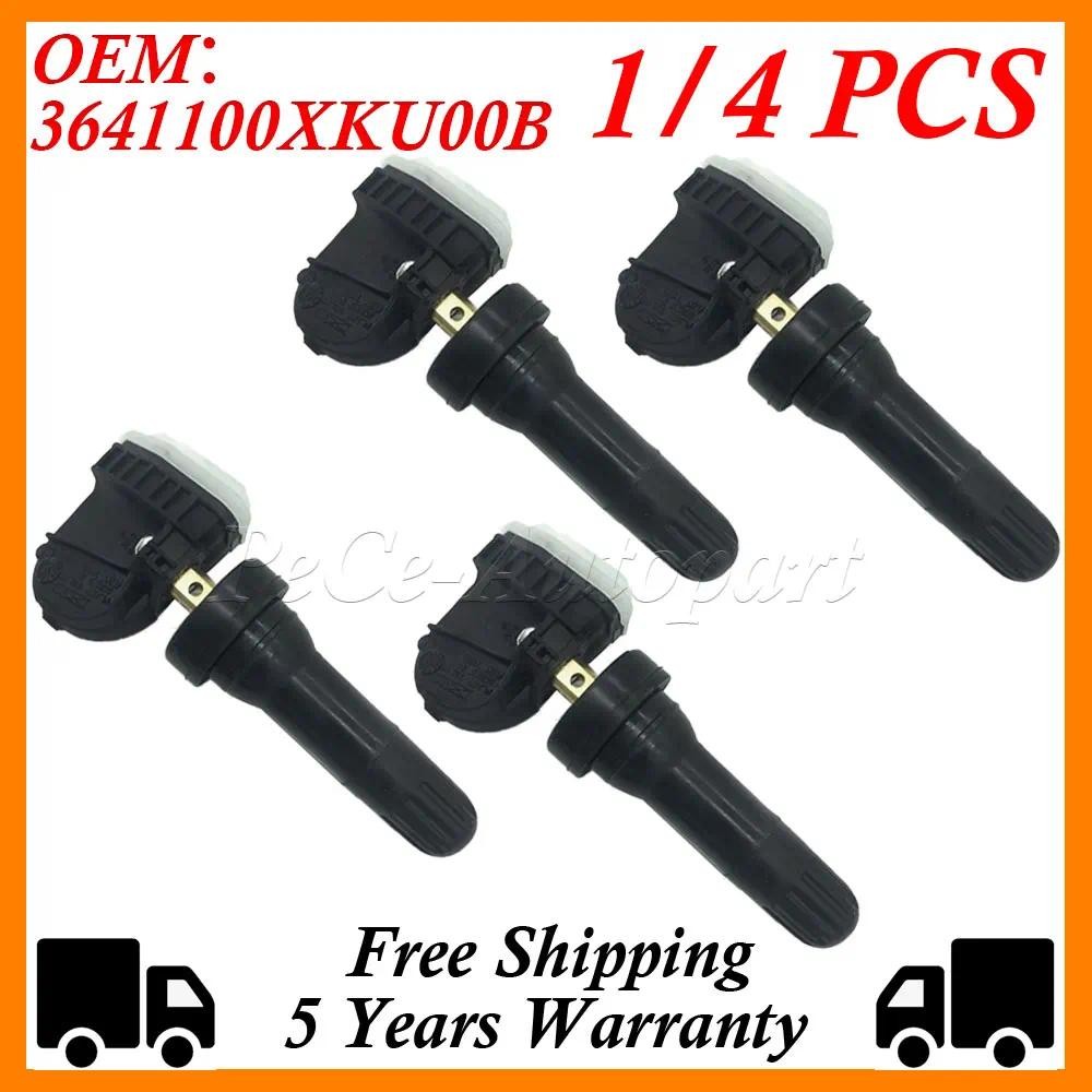 1/4PCS 433MHZ TPMS เซ็นเซอร์ความดันยางสําหรับ Great Wall Tengyi Wingle 5 7 Haval H2 H5 H6 H7 M6 3641