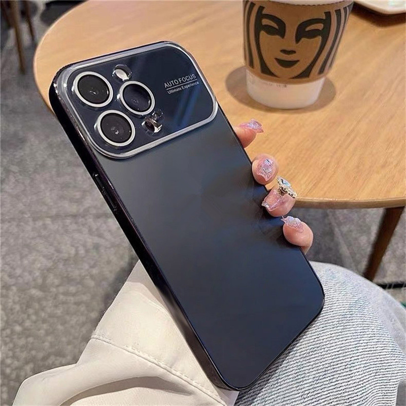 เคสโทรศัพท์หรูหราเข้ากันได้สําหรับ iphone16 15 14 13 12 11promax 15pro 16pro 13pro 11 PLUS กันกระแทกพร้อมเลนส์ฟิล์มป้องกันฝาครอบ - ภาพย่อย 3