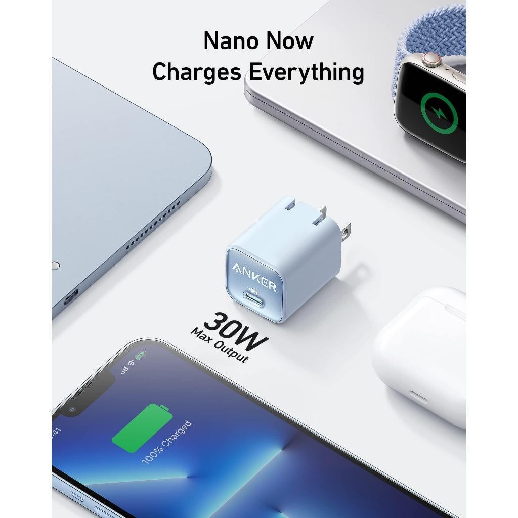 Anker USB C GaN Charger 30W 511 Charger (Nano 3) PIQ 3.0 Folding PPS Fast Charger Anker Nano 3