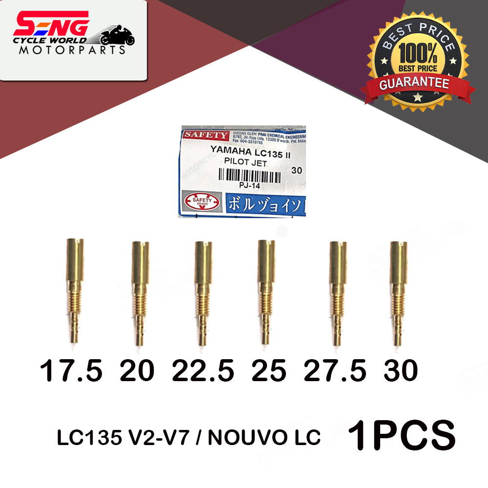 YAMAHA LC135 V2-V7 / NOUVO LC PILOT JET - SAFETY (17.5-30)