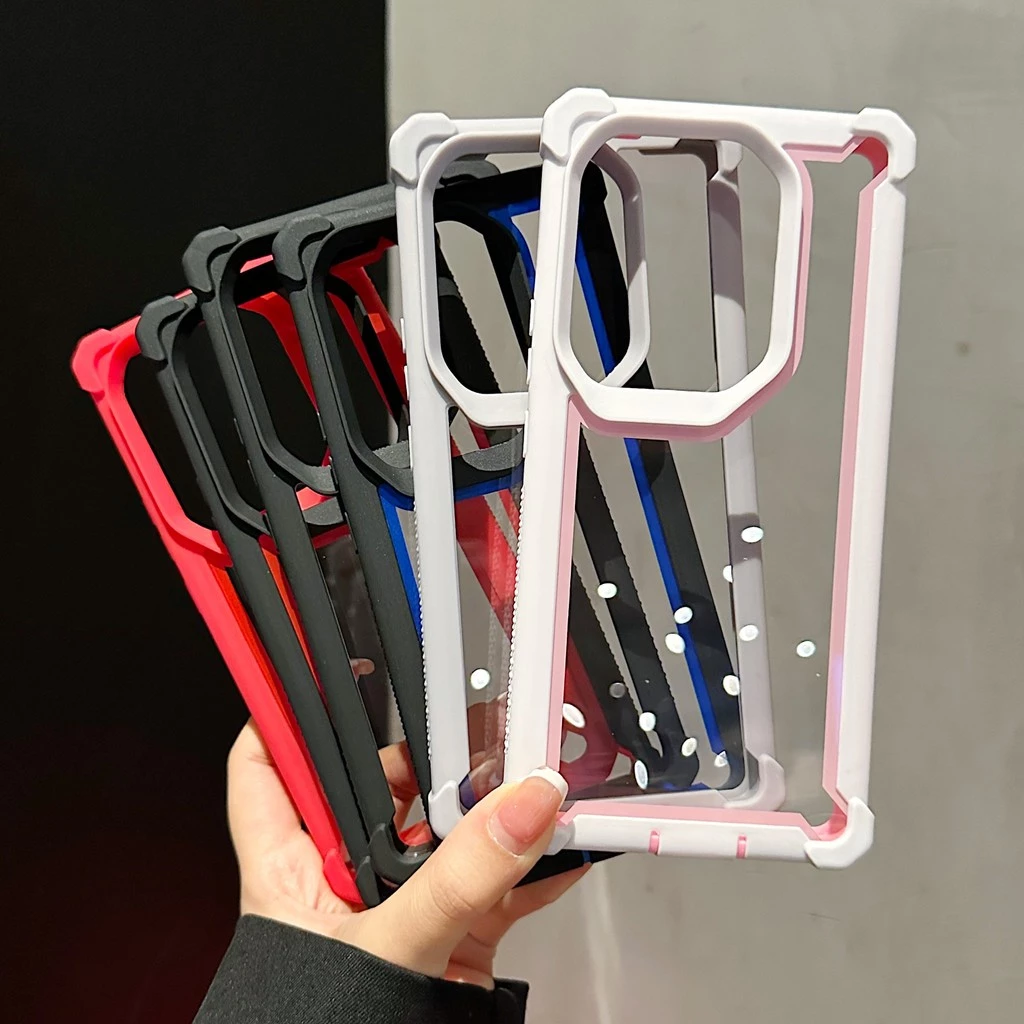 เคสโทรศัพท์สําหรับ Tecno Infinix Note 40 50 Pro + Hot 40 50 Pro + 40i 50i Zero 40 X6531 สมาร์ท 8 9 4G 5G 2in1 Anti Drop เลนส์ป้องกันถุงลมนิรภัยฝาครอบ