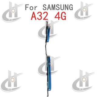 สําหรับ Samsung Galaxy A32 4G A325 ปุ่มด้านข้างปรับระดับเสียงปุ่ม Flex Cable Keys ปุ่มปิดระดับเสียงขึ้นและลงด้านข้างอะไหล่ทดแทน