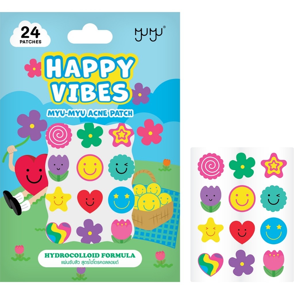 🔥แท้/ดีลสุดคุ้ม/ไลฟ์ทุกวัน🔥(1ชิ้น) MYU-MYU ACNE PATCH 24 DOTมิว-มิว แอคเน่ แพทช์ 24 ดวง (M) - รูปที่ 2