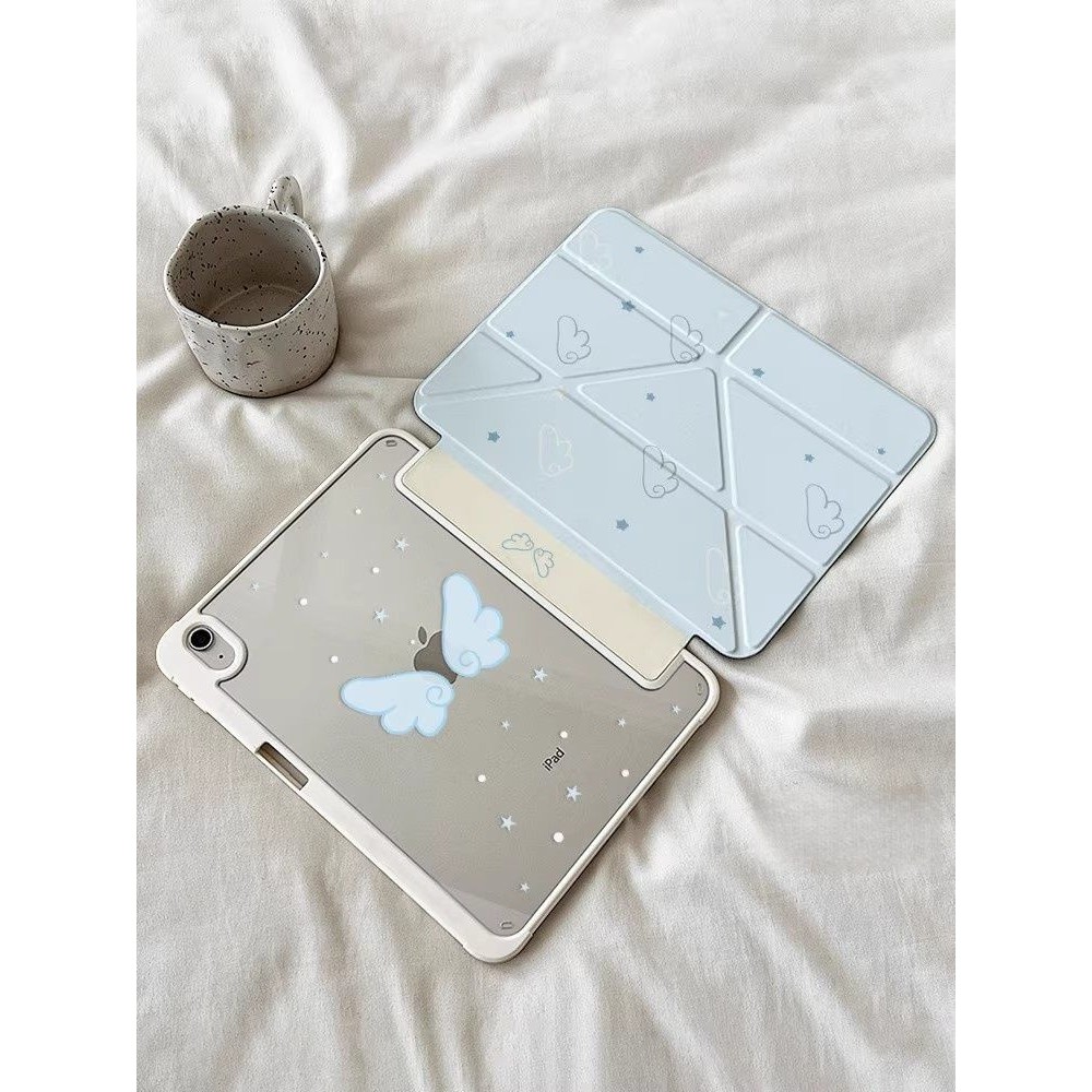 Blue Butterfly Y ส่วนลด Apple iPad10 Generation 7/8/9 เคสป้องกัน รุ่นที่ 11 ipad gen 10 case air5 ip