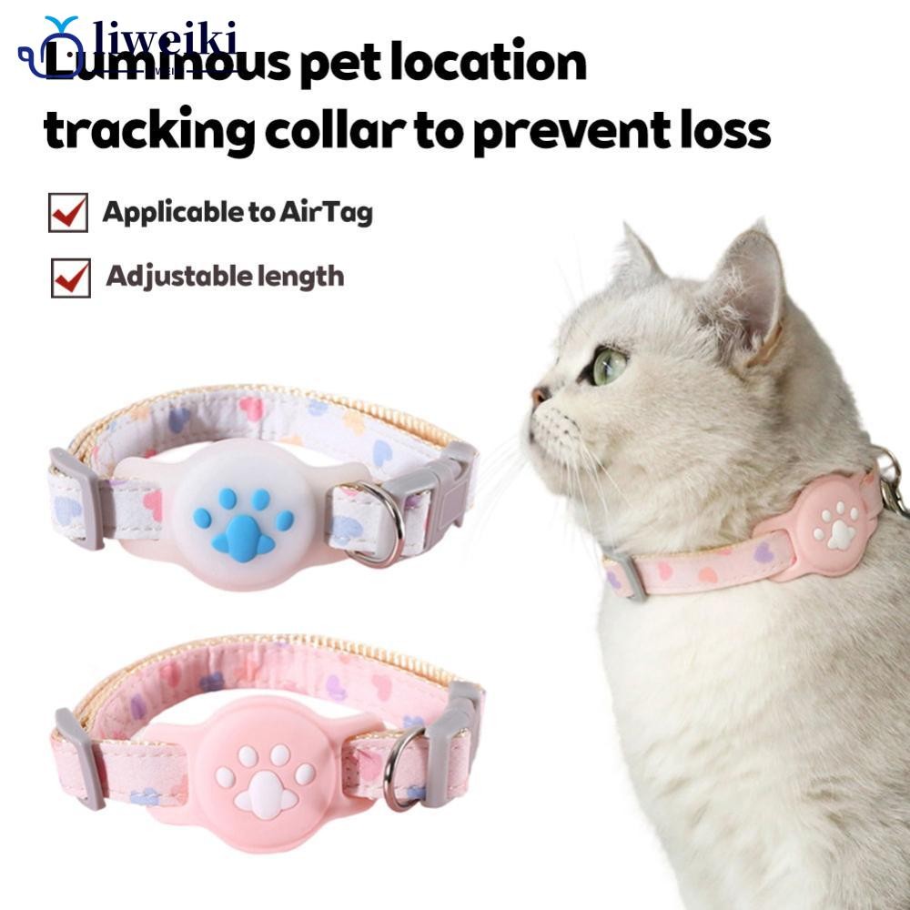 LIWEKI แมวน่ารัก Paw Night Light Tracker Footprint ป้องกันสัตว์เลี้ยงสัตว์เลี้ยง Loss ป้องกันสําหรับ