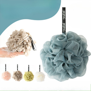 ลูกอาบน้ําฟองน้ําอาบน้ําแปรง Body Pouf Loofahs Body ดอกไม้ที…