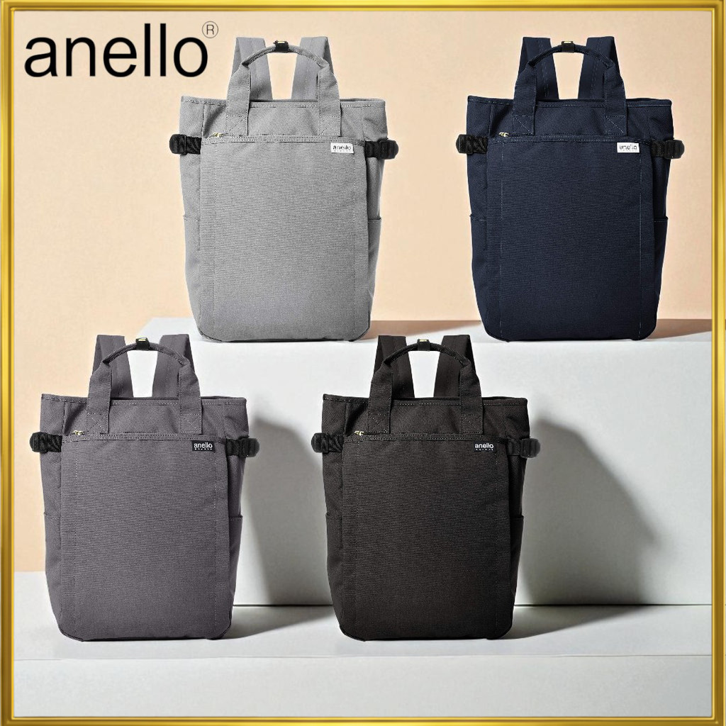 Anello Grande 10 Pocket 2WAY Tote Backpack SPS GT-C3421 Black, Gray, Navy, Light Gray