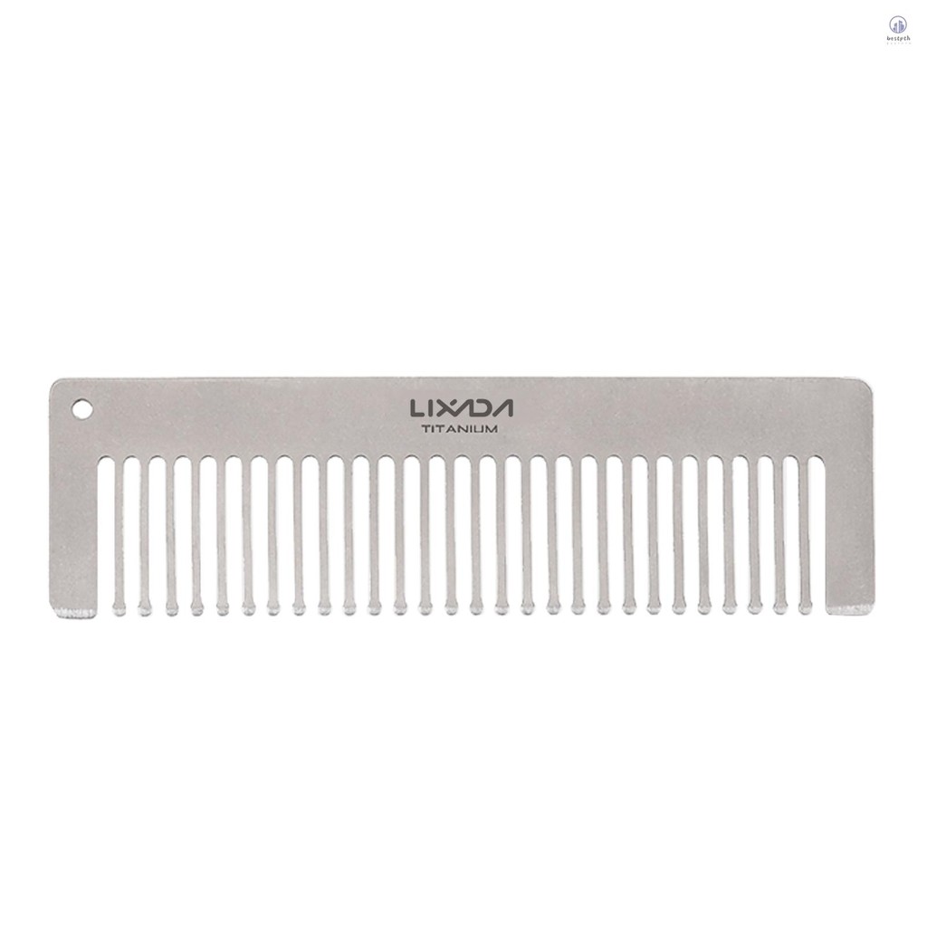 Lixada Titanium Comb Anti-Static Hair Beared Comb Pocket Comb