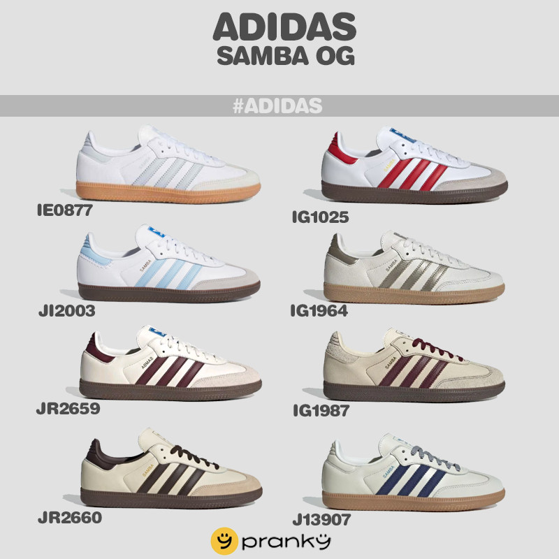 (พร้อมส่ง&พรีออเดอร์12-15วัน) ADIDAS SAMBA OG (JI3907/IG1025/JI2003/JR2659/IG1987/IG1987) รองเท้าลำล