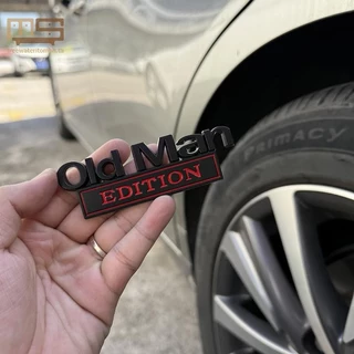Tt รถ 3D โลหะ Chrome สติกเกอร์สัญลักษณ์ OLD MAN EDITION Badge โลโก้รถ Trunk Body ประตูจัดแต่งทรงผม Decals สติกเกอร์อุปกรณ์เสริมอัตโนมัติ mbn